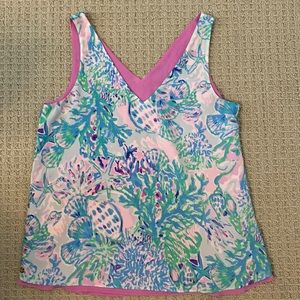 Lilly Pulitzer reversible Florin top.